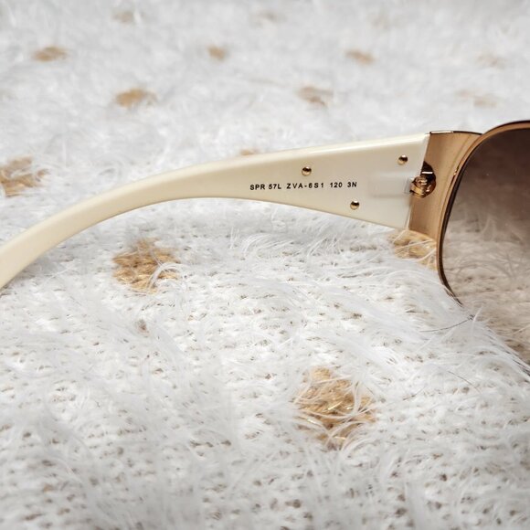 Prada Wraparound Sunglasses SPR 57L ZVA-6S1 120 3N, Authentic